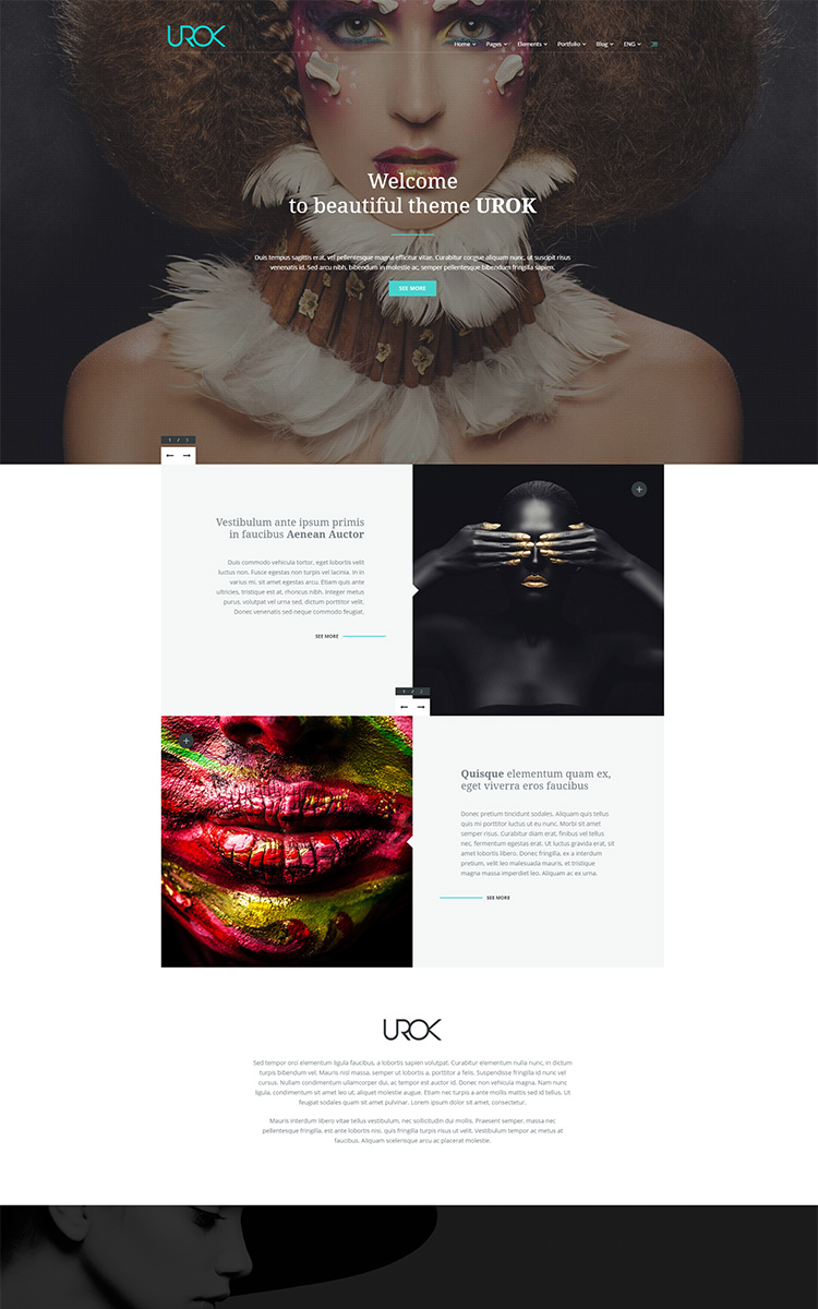 UROK - one page template