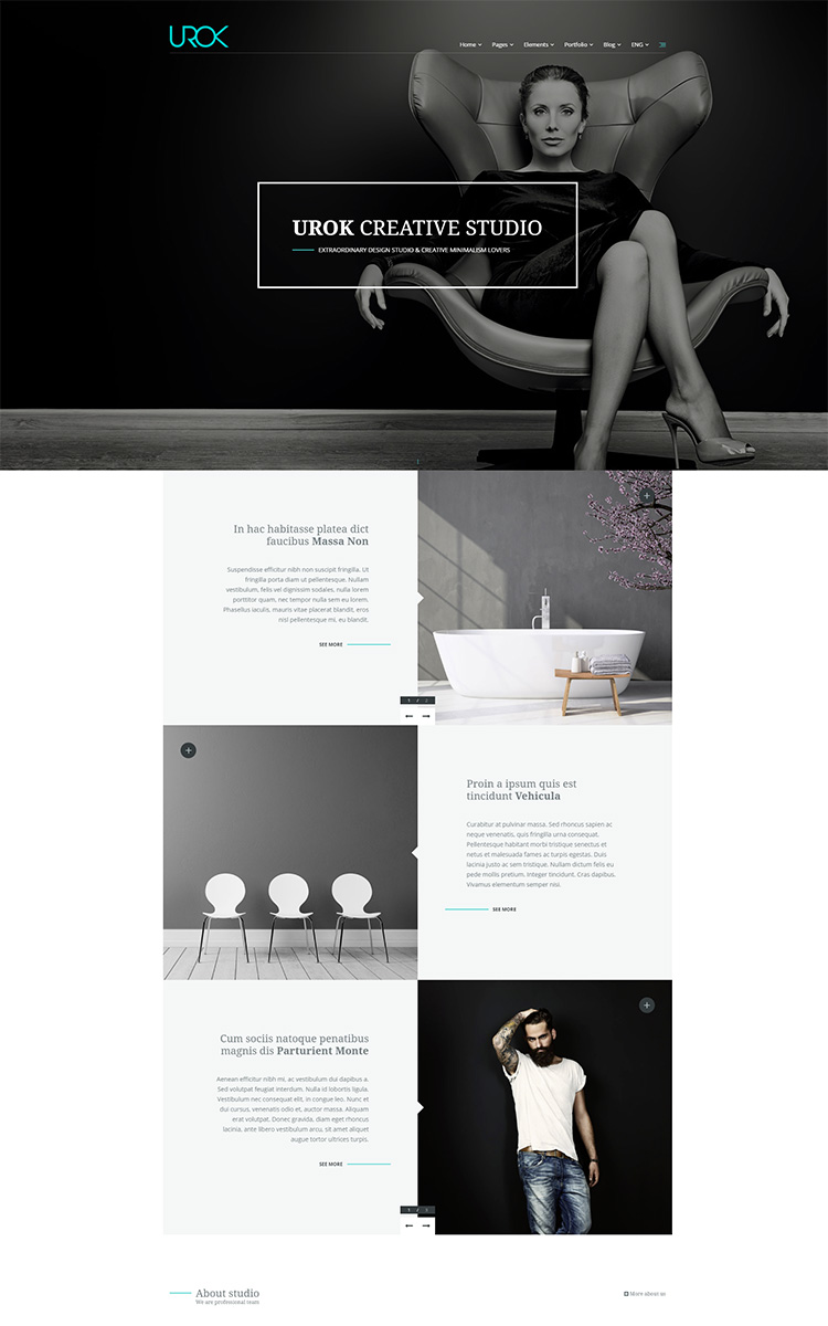 UROK - one page template